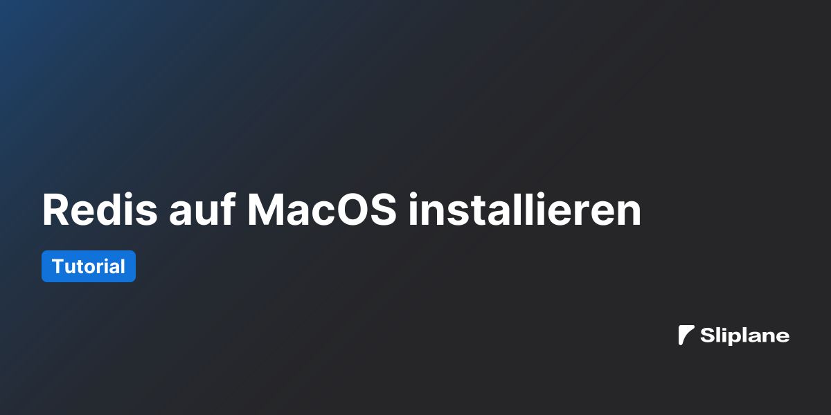 Redis auf MacOS installieren