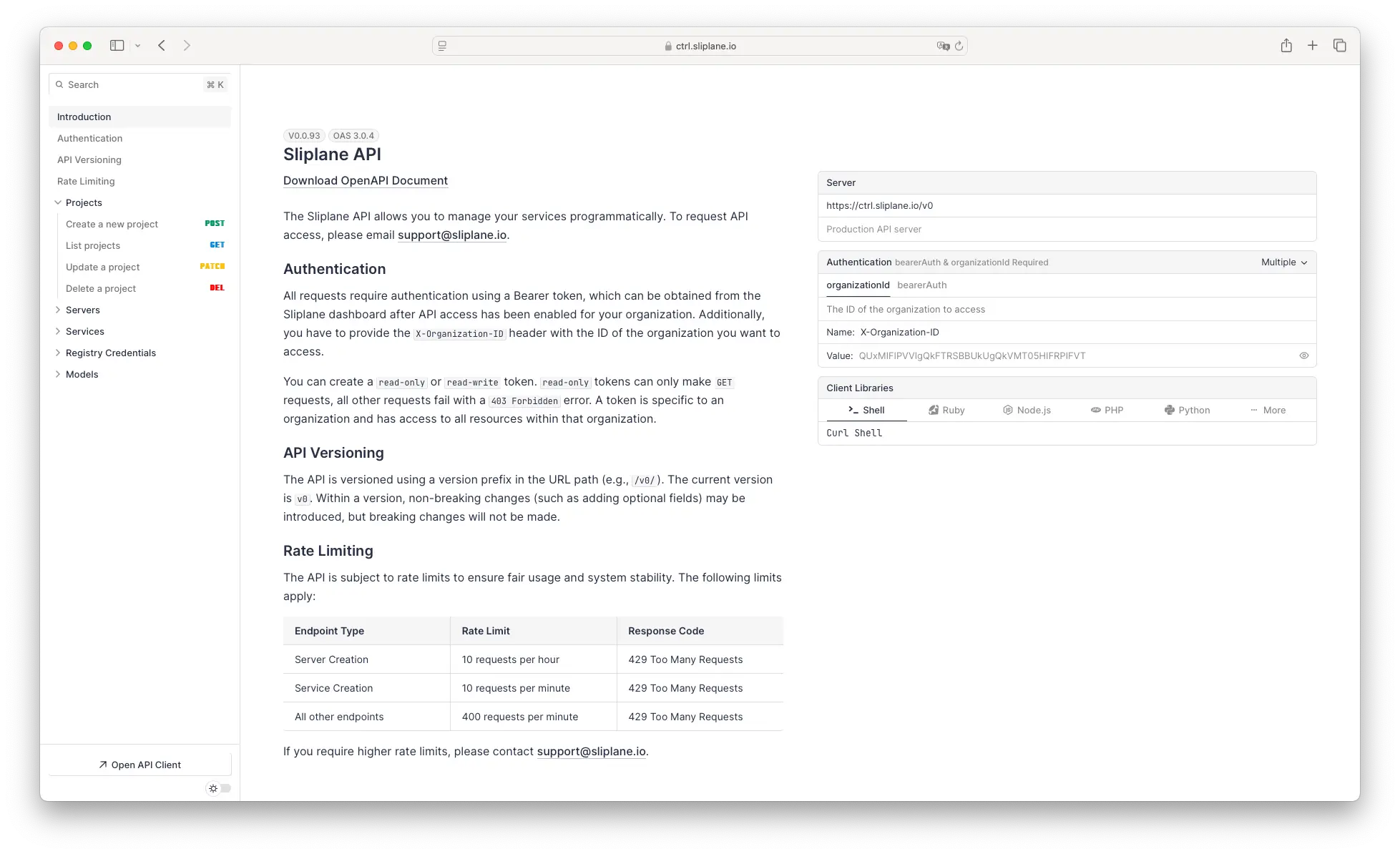 API Access